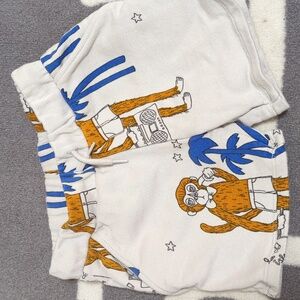 Mini Rodini Monkey Cotton Short